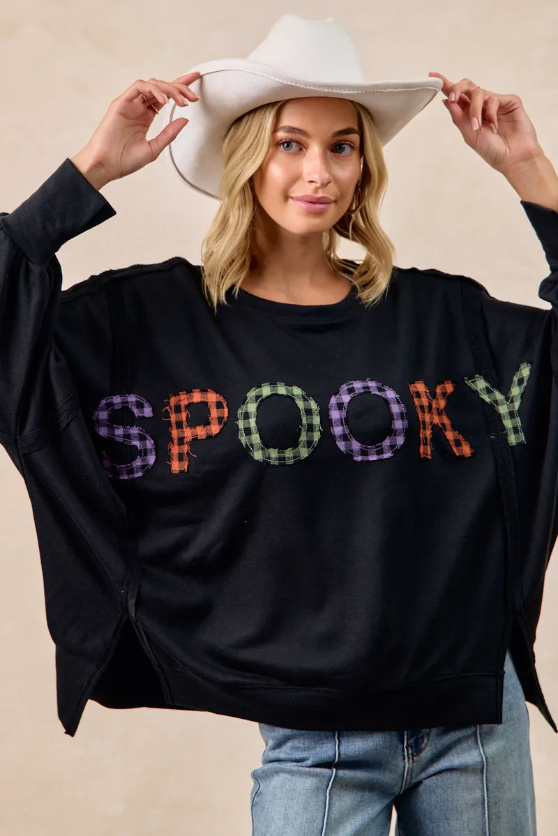 IT3426S-24 | HALLOWEEN THEME SPOOKY LETTER TOP Pull-on style Adjustable Closure
