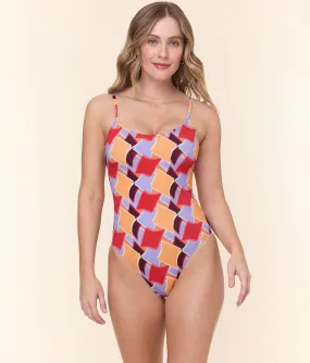 Sun-Protected The Amalfi One Piece - Eco Nylon - Mod Geo - Classic