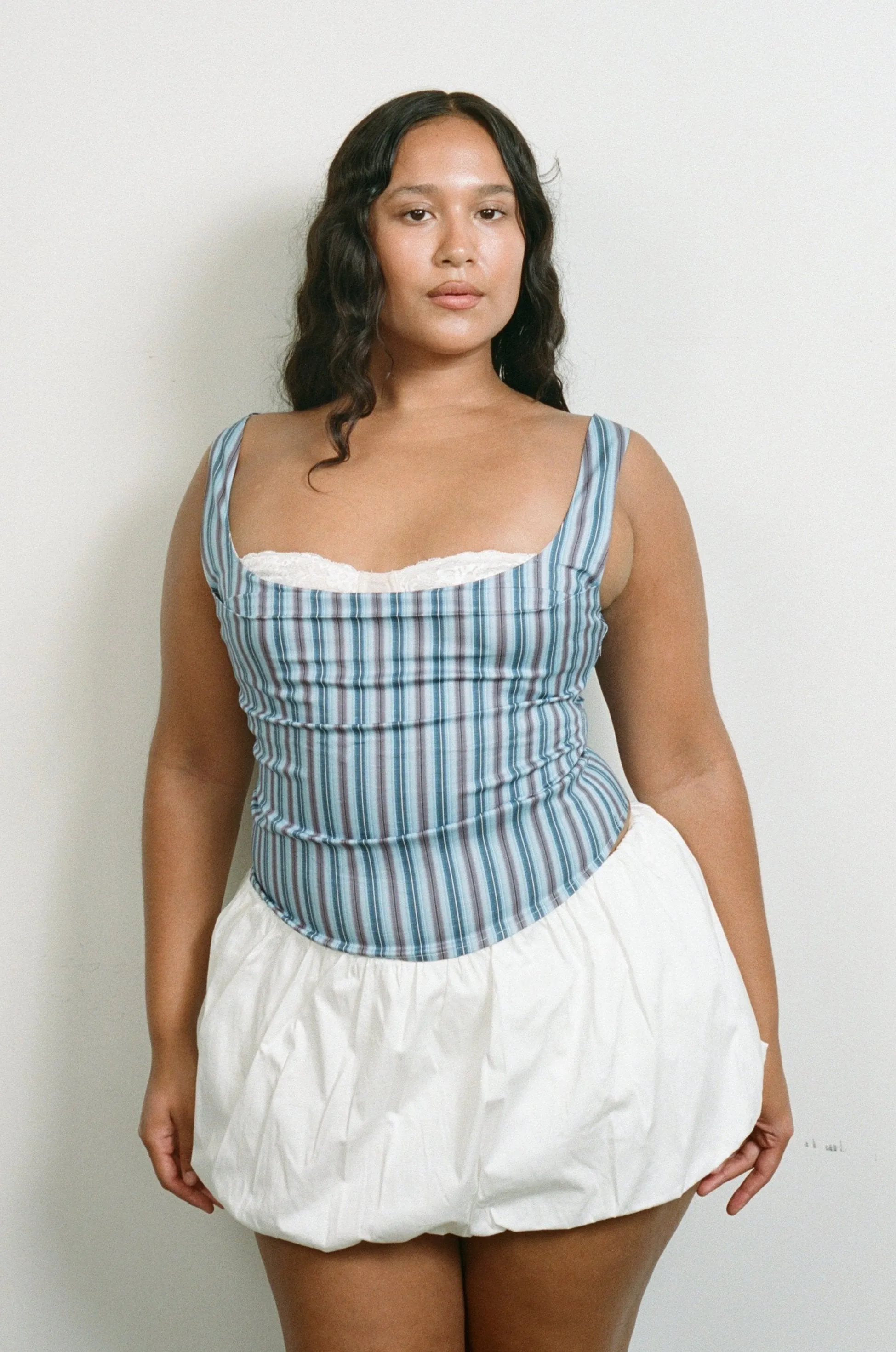 BOBBY CORSET - BLUE STRIPE Quick Access Pockets ReflectiveDetails