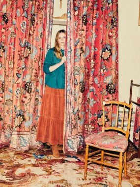 Moisture Wicking Textile Paola Skirt in Cinnamon Cord