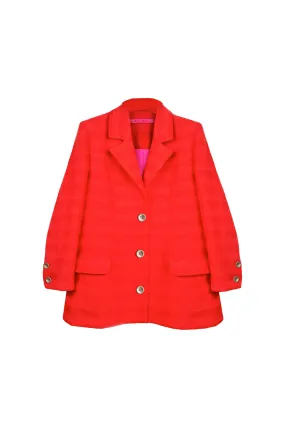 Warm Layer Option Sporty Touch Boyfriend Blazer - L'Orange