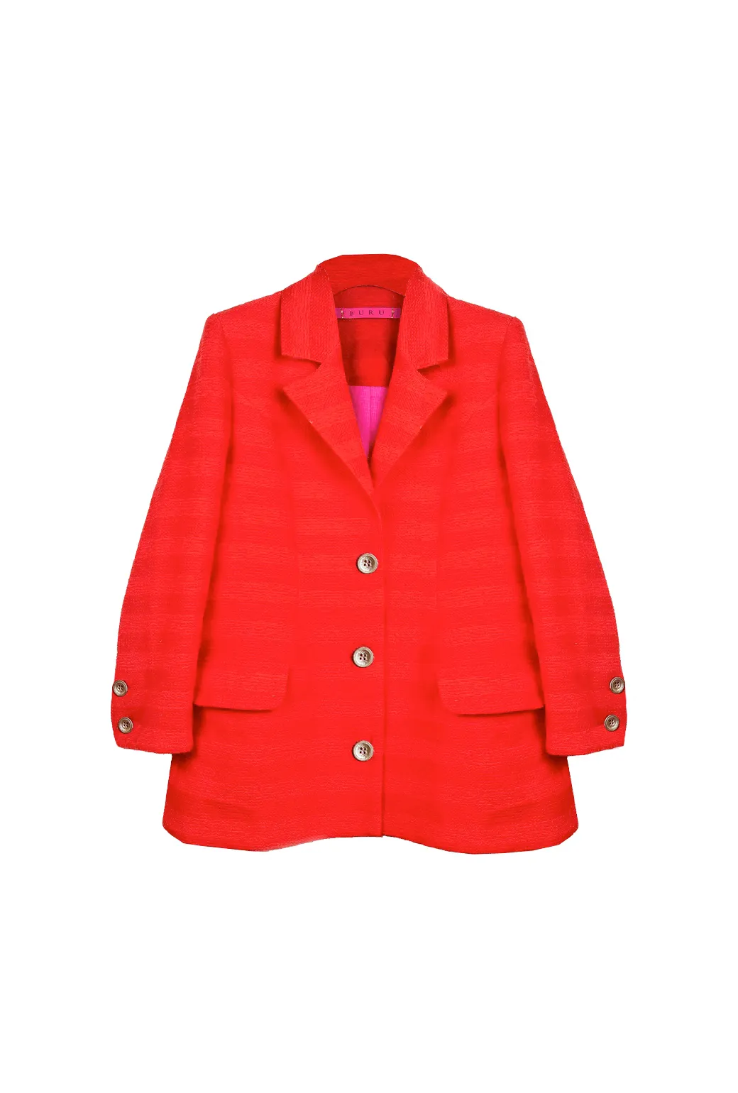 Warm Layer Option Sporty Touch Boyfriend Blazer - L'Orange