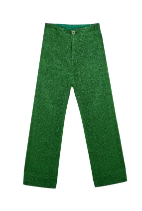 SAMPLE - Sparkle Trousers - Green Non Slip Waistband