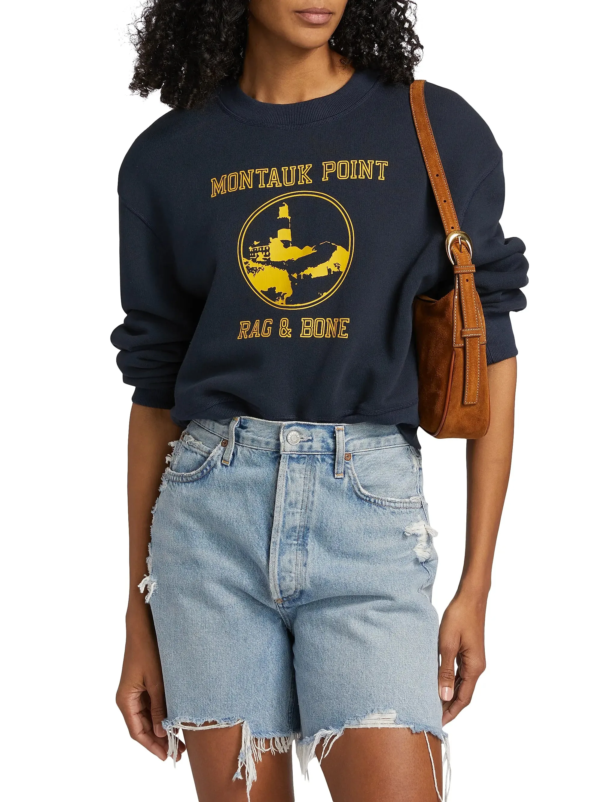 VentedBack ThermalRegulating Fabric RAG & BONE MONTAUK SWEATSHIRT