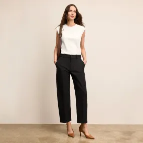 Winter Fashion Yarn Dyed Stripes Alina Muscle Tee - Organic Pima Cotton :: Ivory