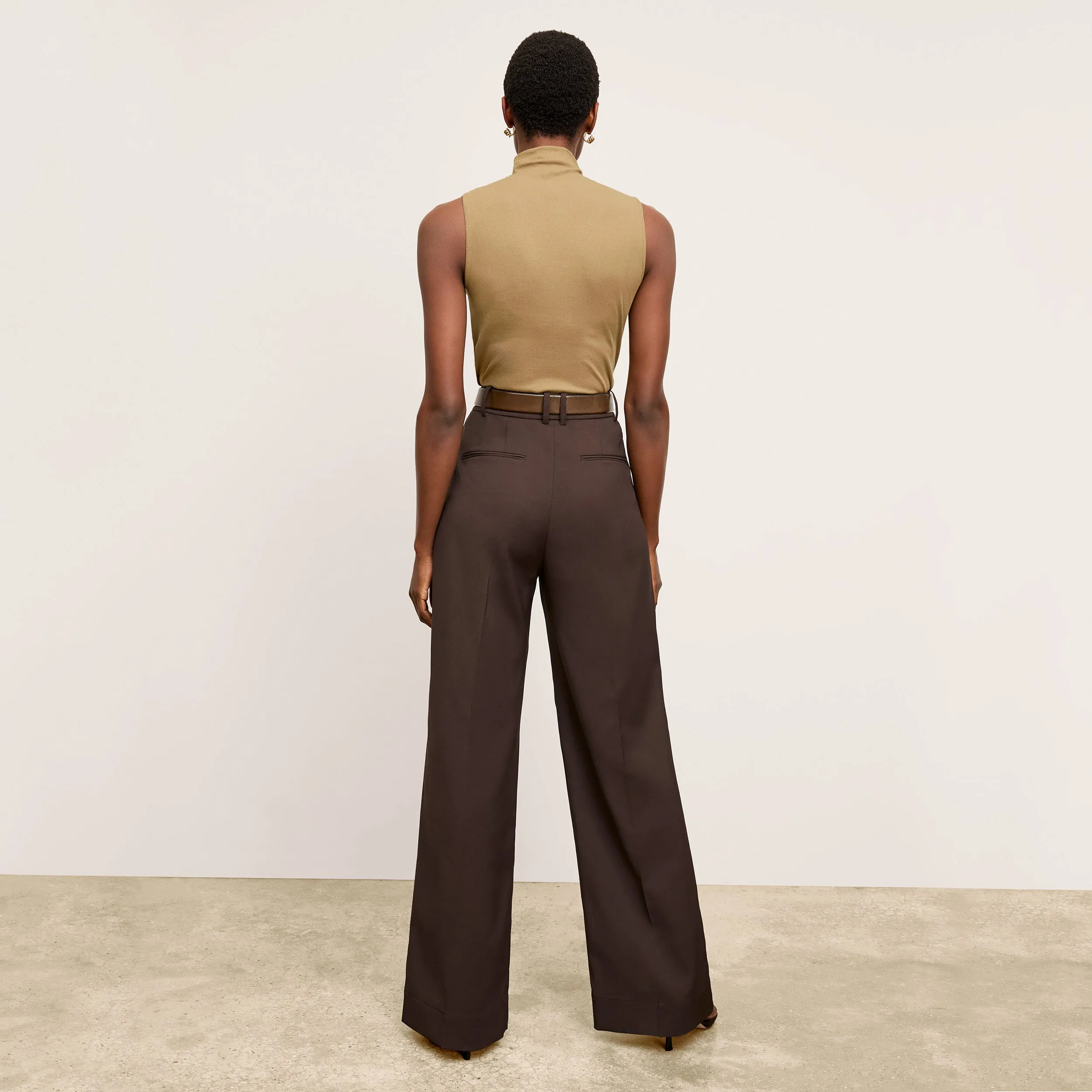 TearResistant Blends Compression Fit Jett Tank - Organic Ribbed Pima Cotton :: Saddle