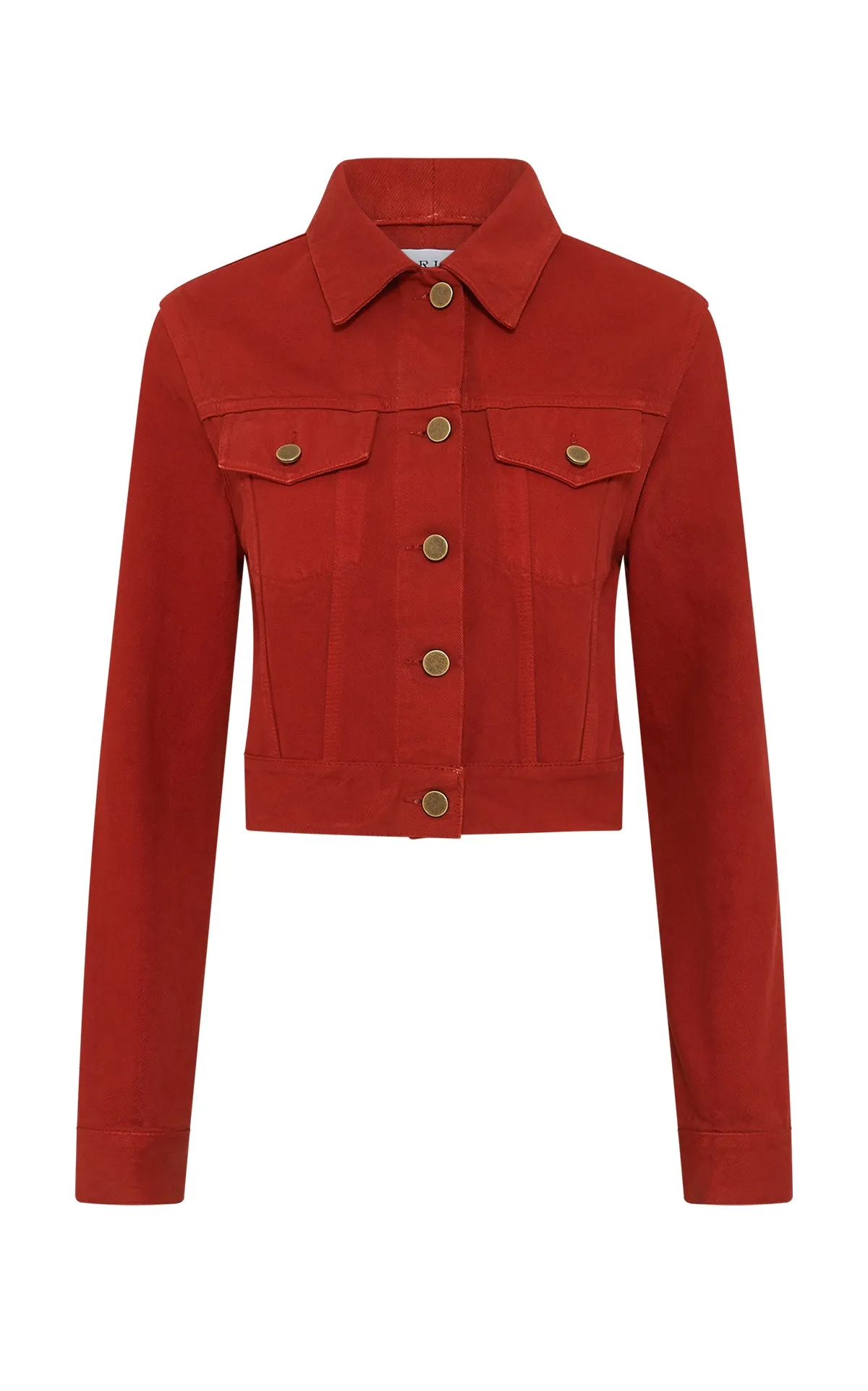 SecurePockets BreathableBack Bronte Jacket in Antelope Orange Recycled Cotton Denim