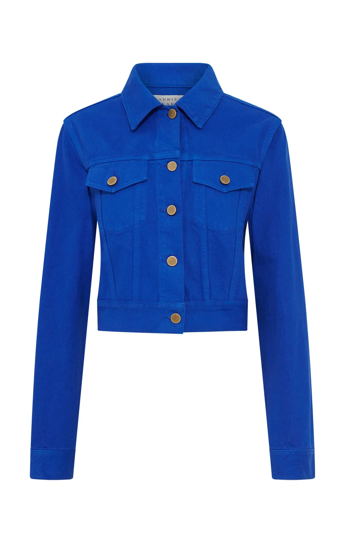 FlexibleLayeredConstruction Bronte Jacket in Cobalt Recycled Cotton Denim