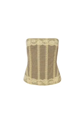 Professional Look LIBRA CORSET - BROWN CHECK
