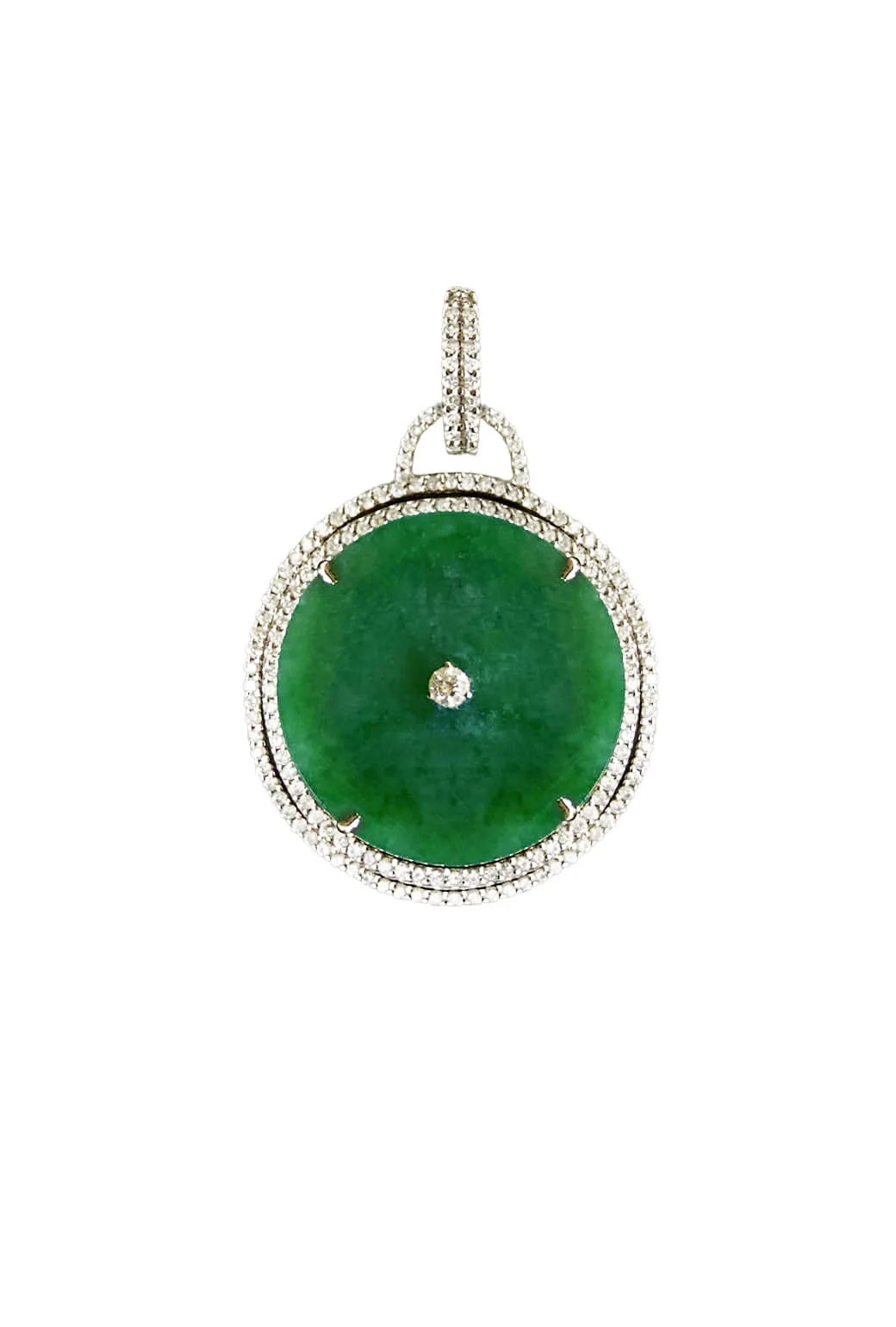 Buru Medallion - Diamond & Jade High Density Knit