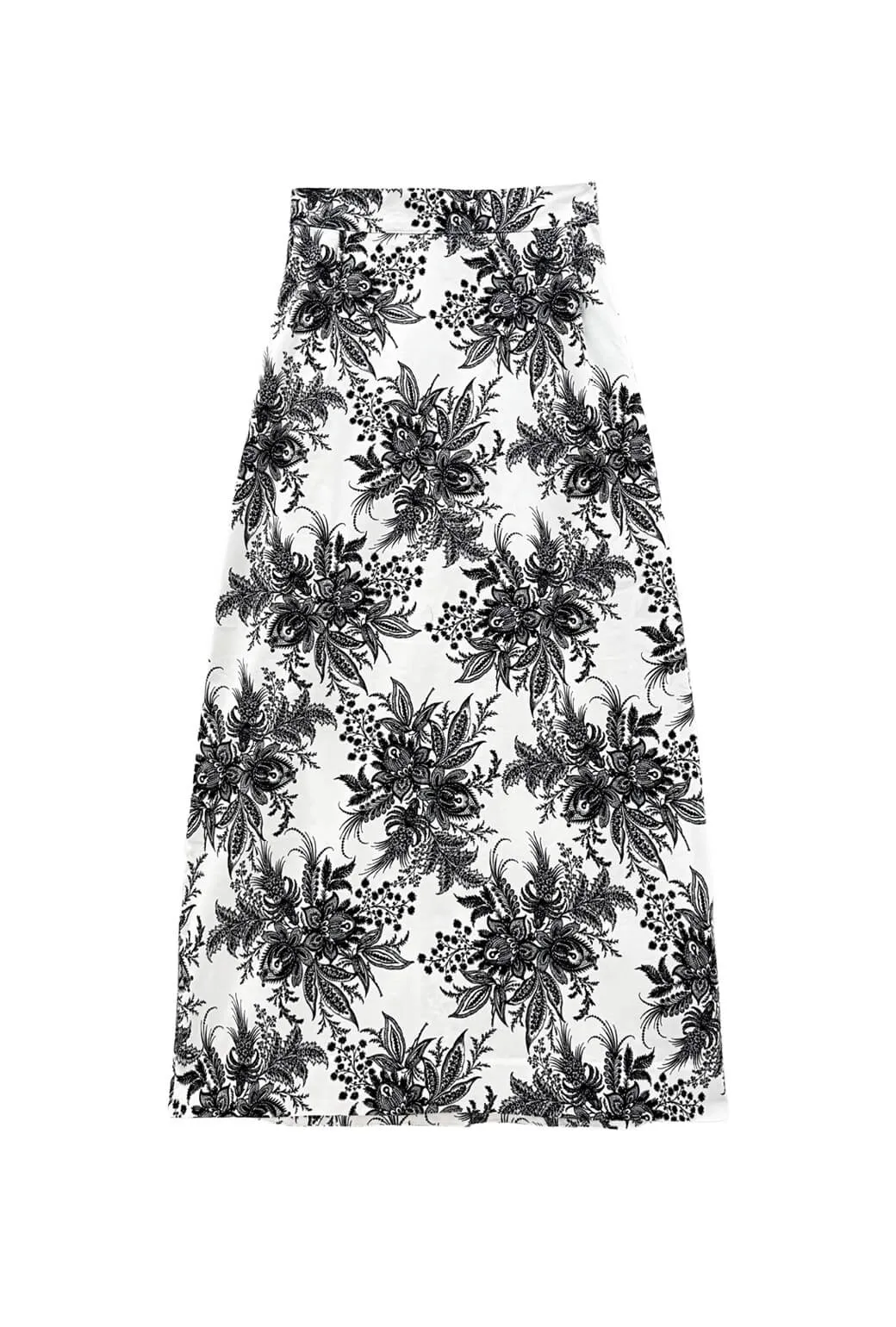 Sport Friendly Layering Piece Buru x Kristin Kennedy Hostess Skirt - B&W Botanical