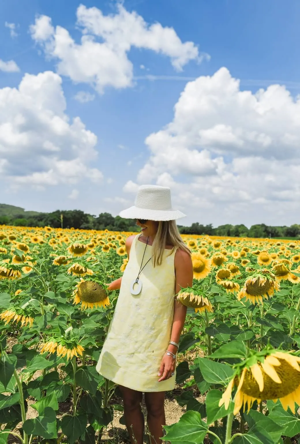 MicrofiberBlend FlexibleElasticatedEdging Buru x Megan Stokes The Megan MINI Dress - Yellow Linen Embroidery