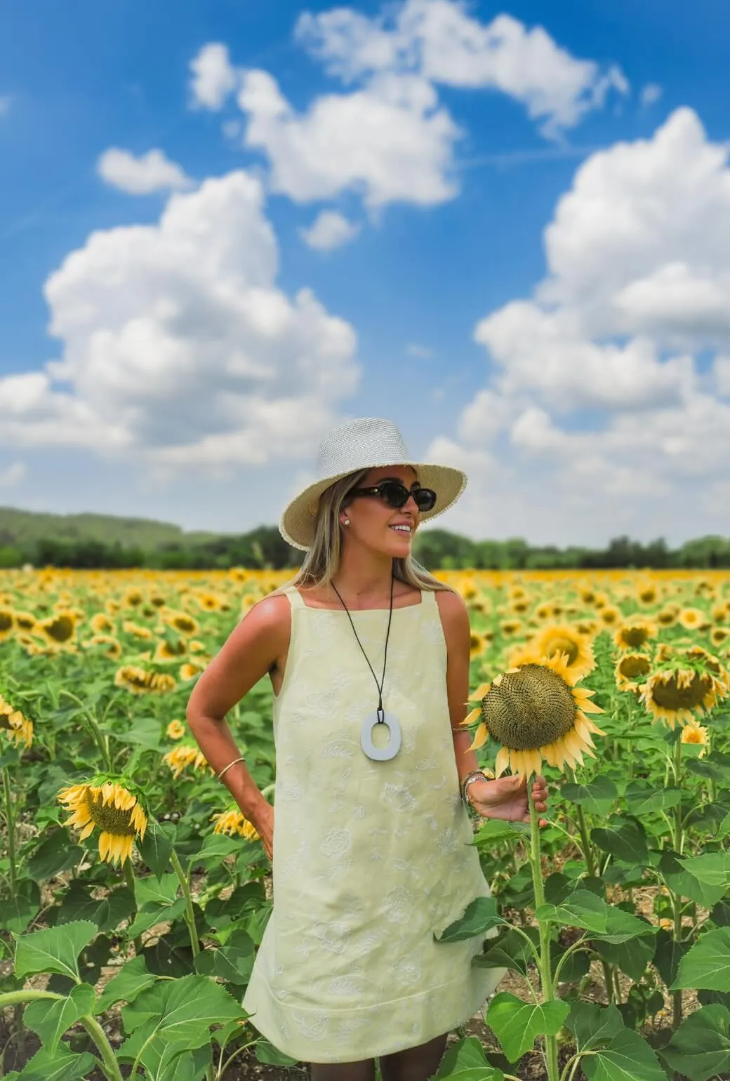 Convertible Design Buru x Megan Stokes The Megan MINI Dress - Yellow Linen Embroidery