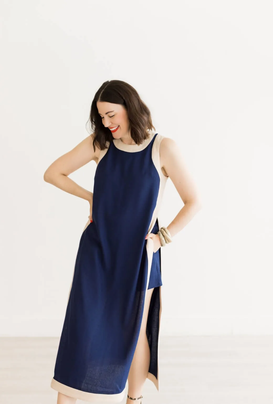 Buru x Val Bermuda Set - Navy & Taupe Anti Pill Finish