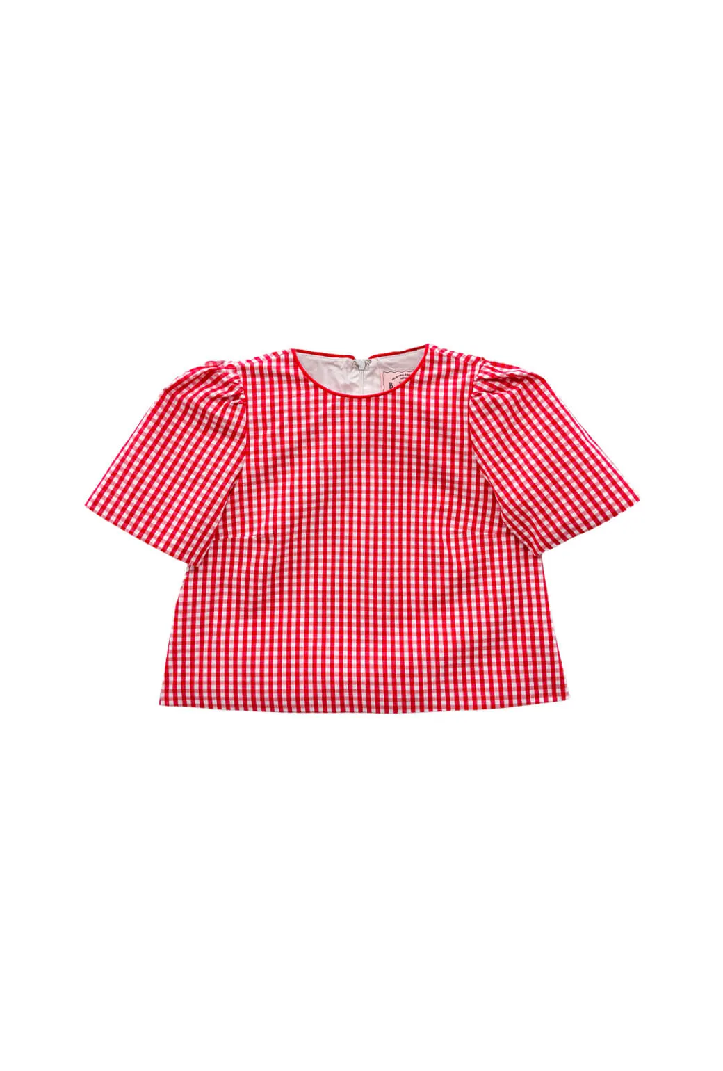 Silicone Grip Interior Buru x Val Lee Top - Red Gingham