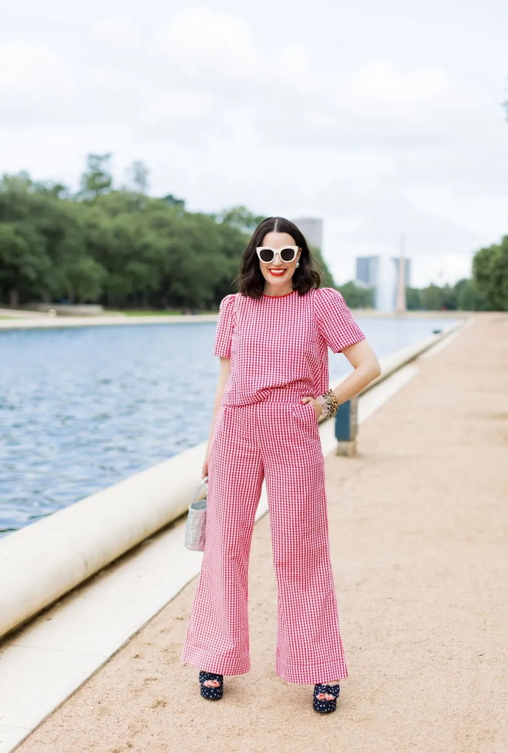 Buru x Val Lee Top - Red Gingham Everyday Comfort Anti Fade Technology