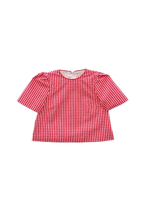 Silicone Grip Interior Buru x Val Lee Top - Red Gingham