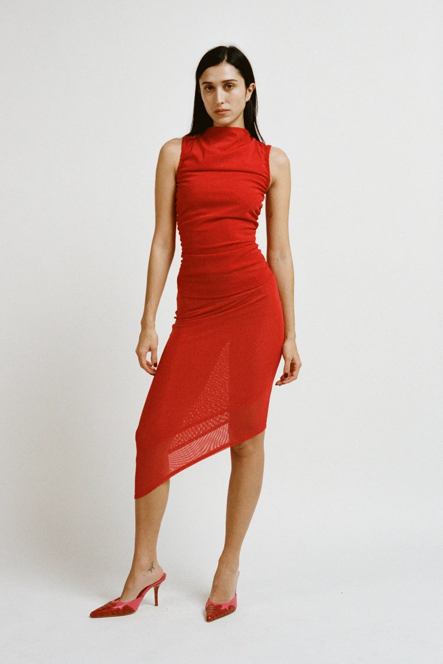 StretchKnit Breathable Construction CAM TOP - RED ROSE