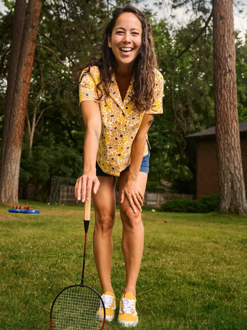 summer top Camp Shirt - Sunny Floral