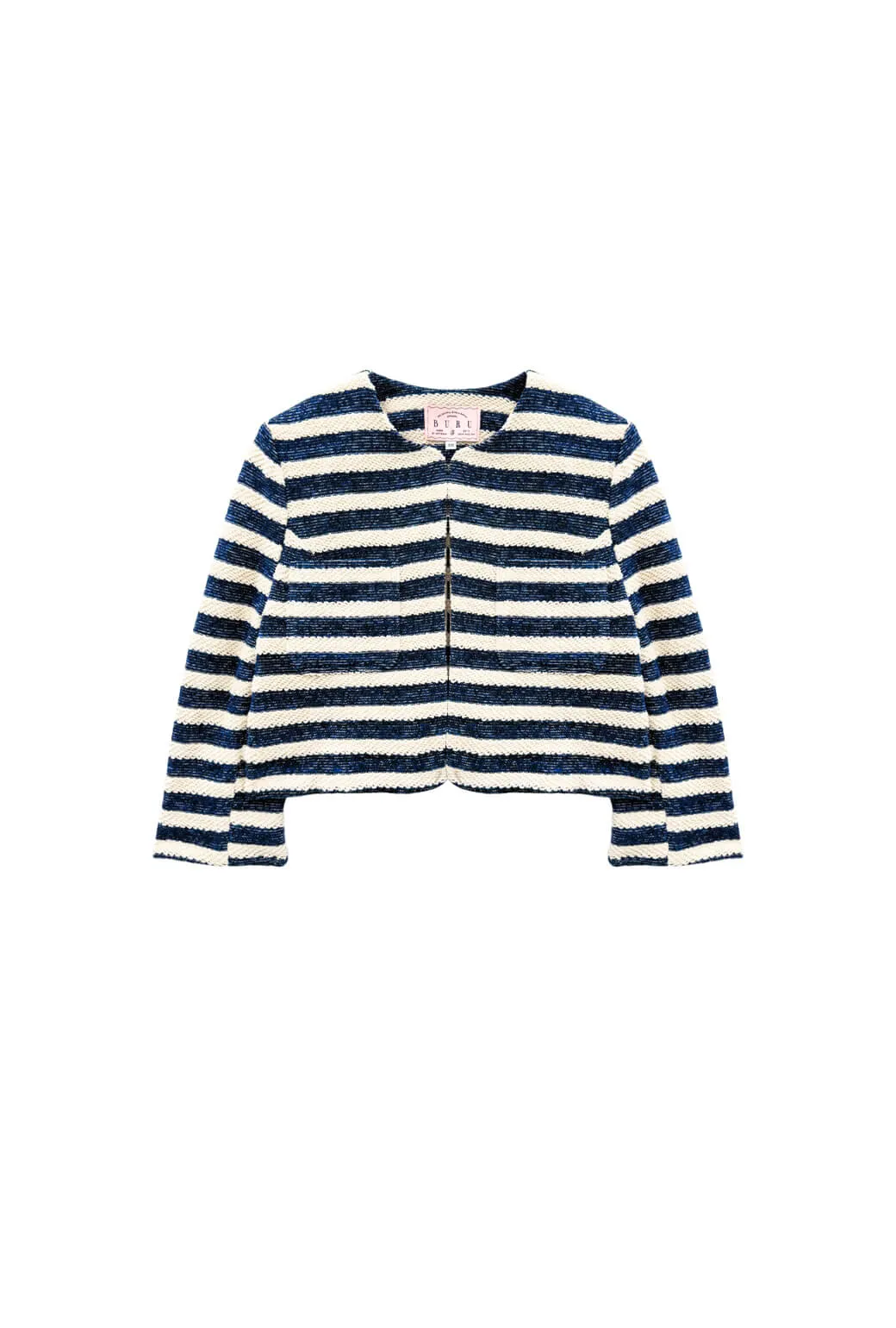 Cardigan Blazer - Navy Rope Garment Washed