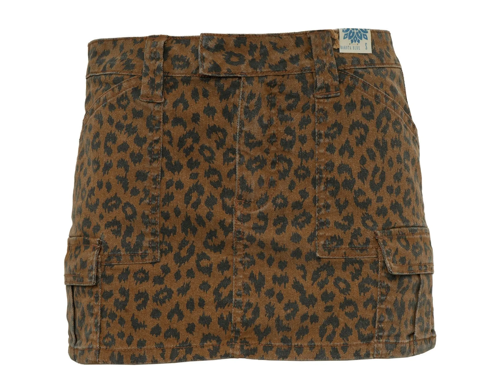 Decorative stitching Odor control Cargo Cool Leopard Mini Skort