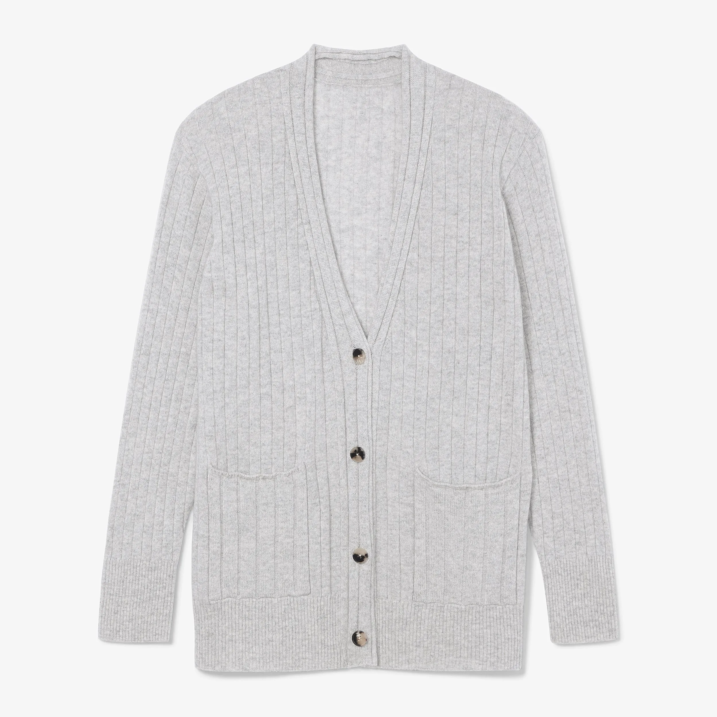 Caro Cardigan - Cashmere :: Light Heather Gray Summer Sweater