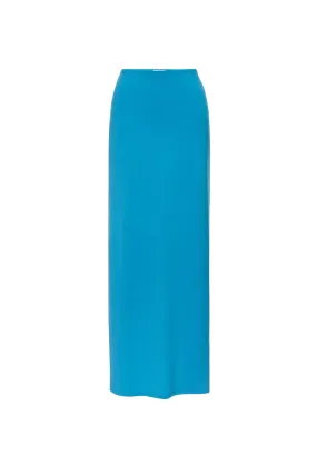 CHIARA SKIRT - CERULEAN Bound Seam Finish Comfortable Cotton