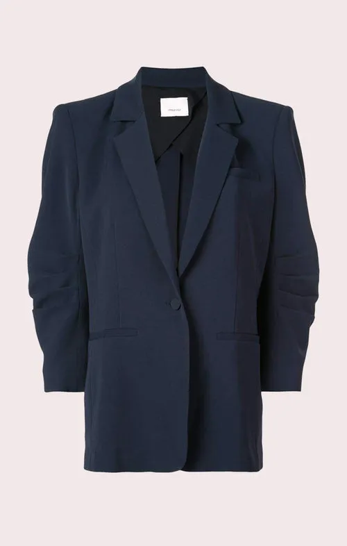 CINQ ?? SEPT CREPE KHLOE BLAZER Tagless Neckline Design
