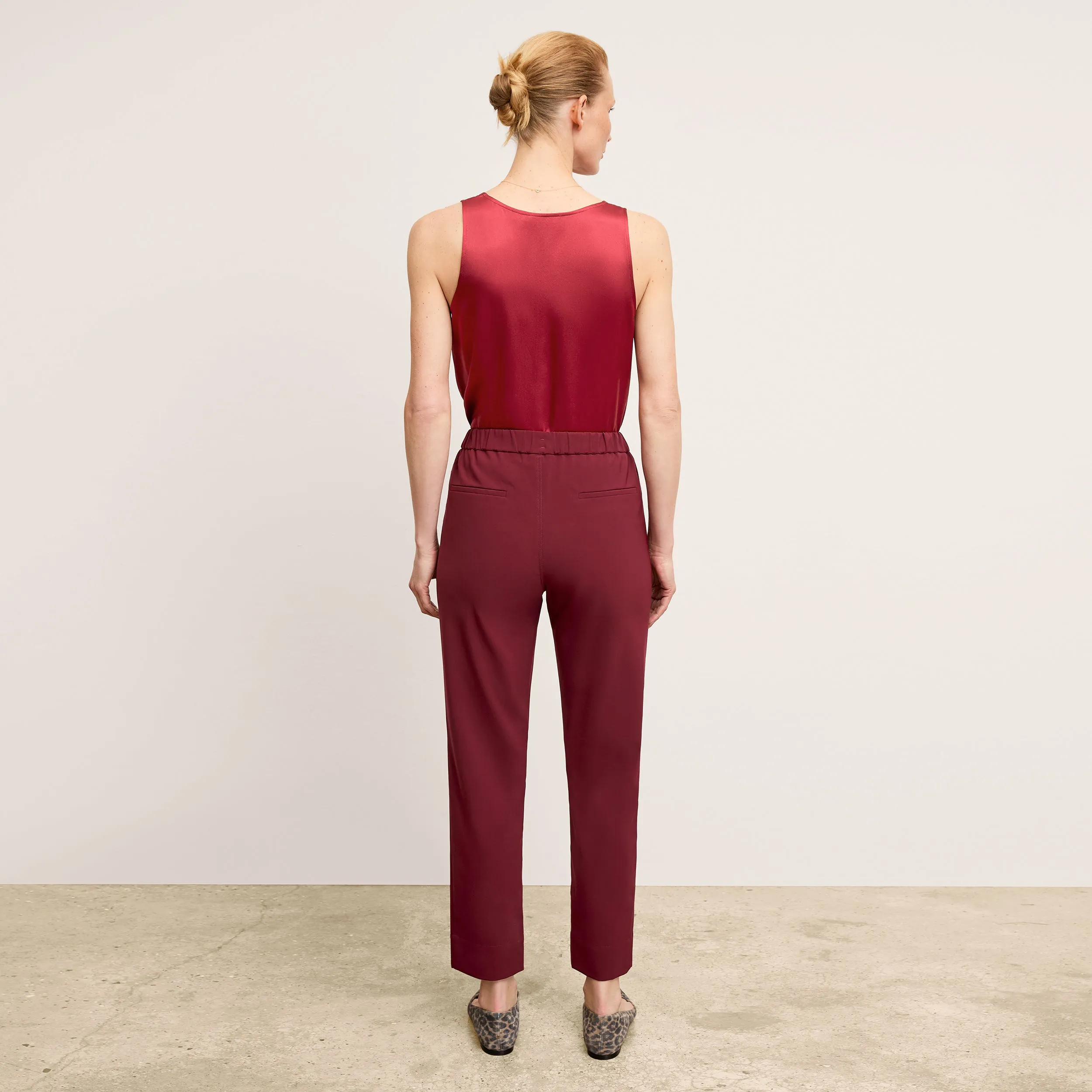 Colby Travel Pant - OrigamiTech :: Berry Jam DoubleStitched Hemming DoubleNeedle Stitching