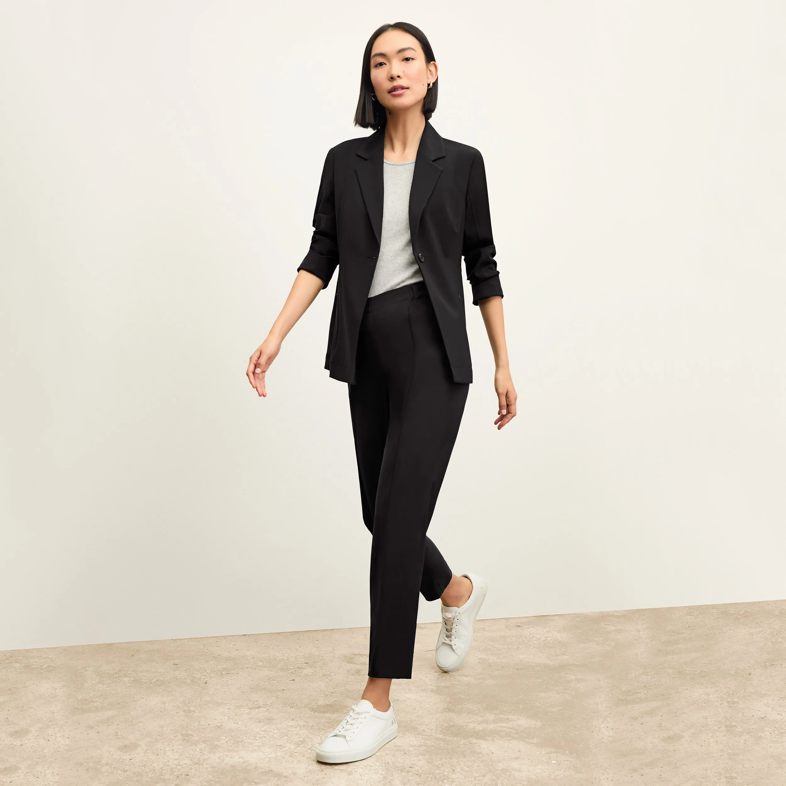 LightweightConstruction Ribbed Trim Details Colby Travel Pant - OrigamiTech :: Black