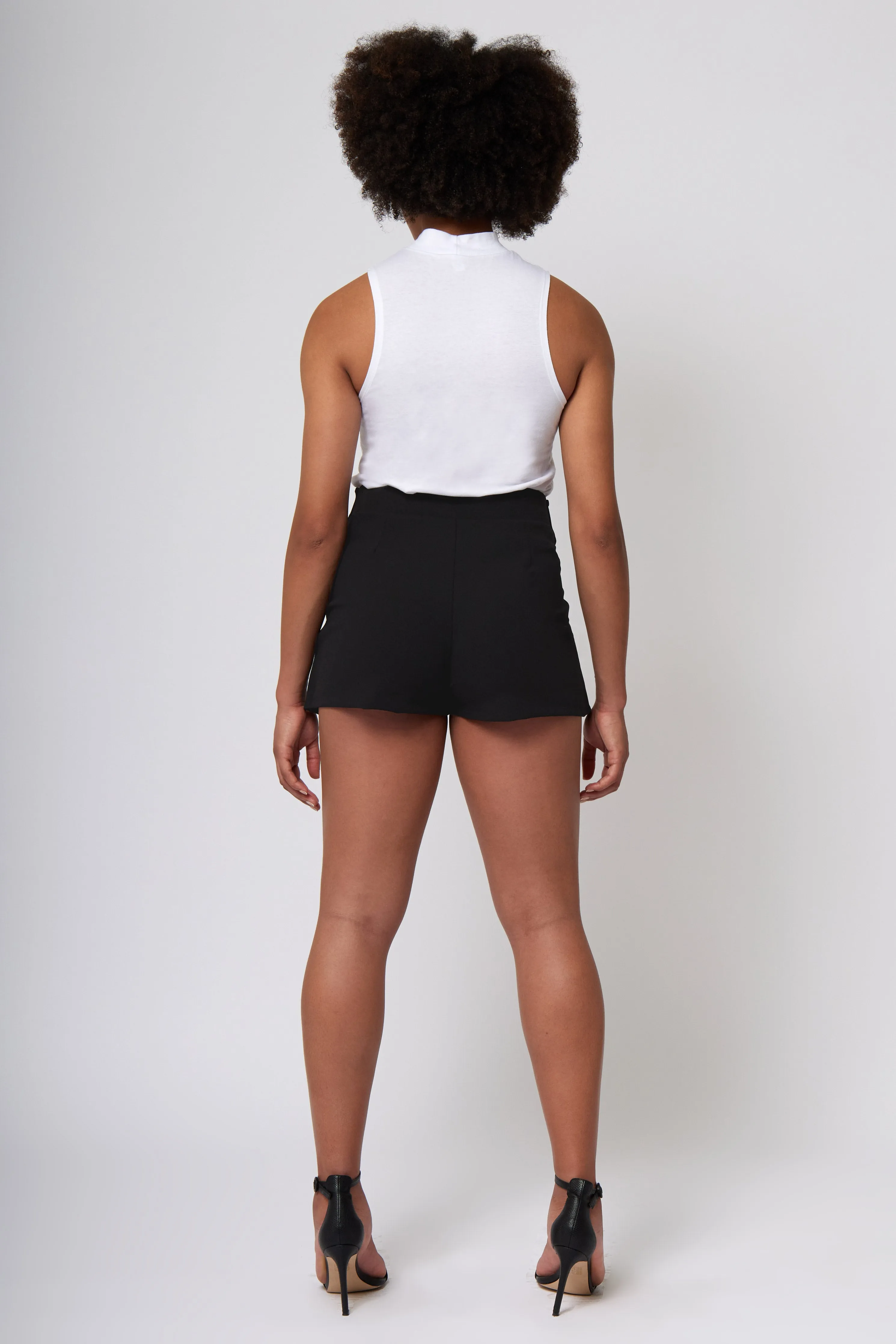 Knit Crepe Front Wrap Skort Spring Brunch Exclusive Drop