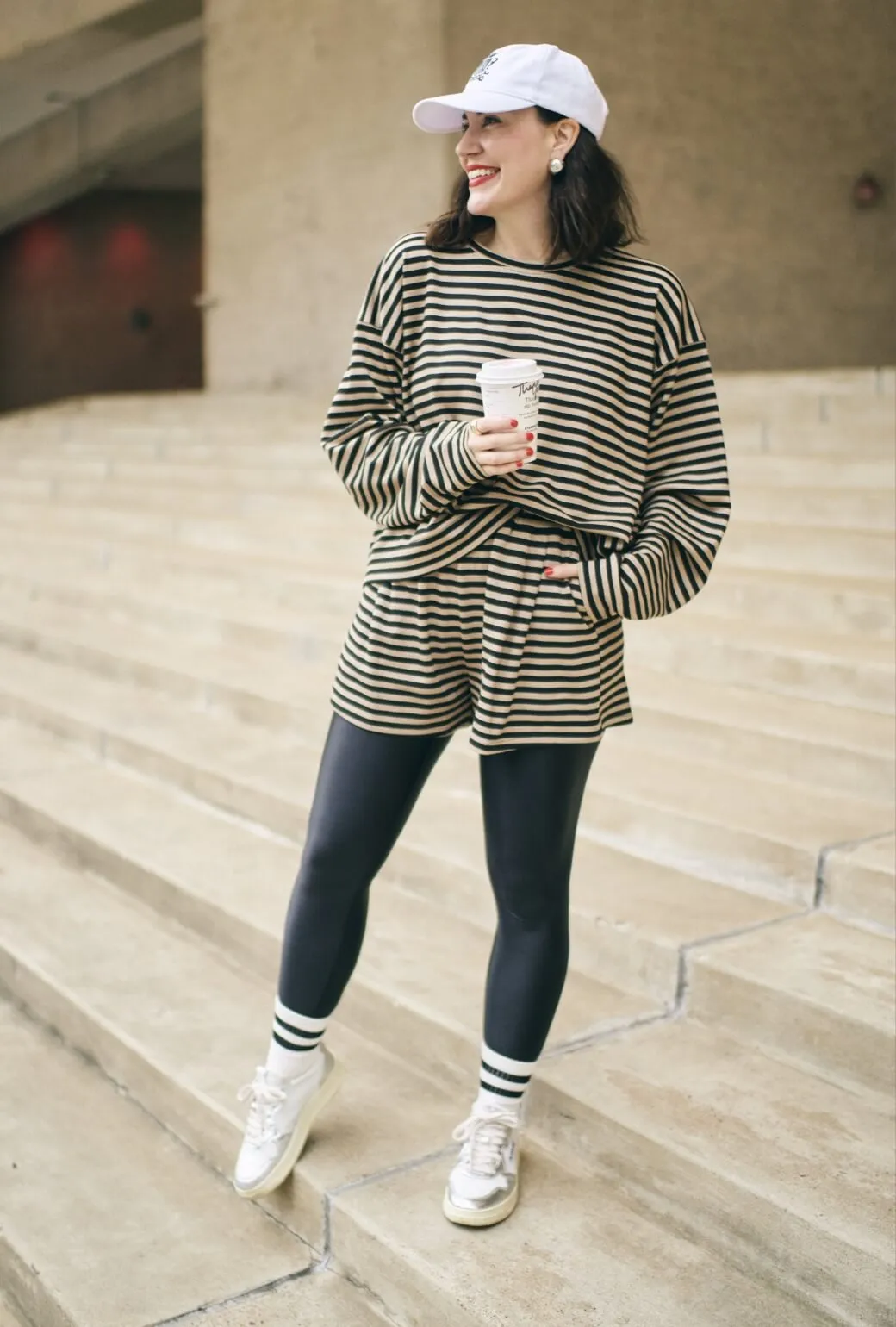 ThermalInsulation SAMPLE. -Buru x Val Everyday Shorts - Taupe & Black Knit