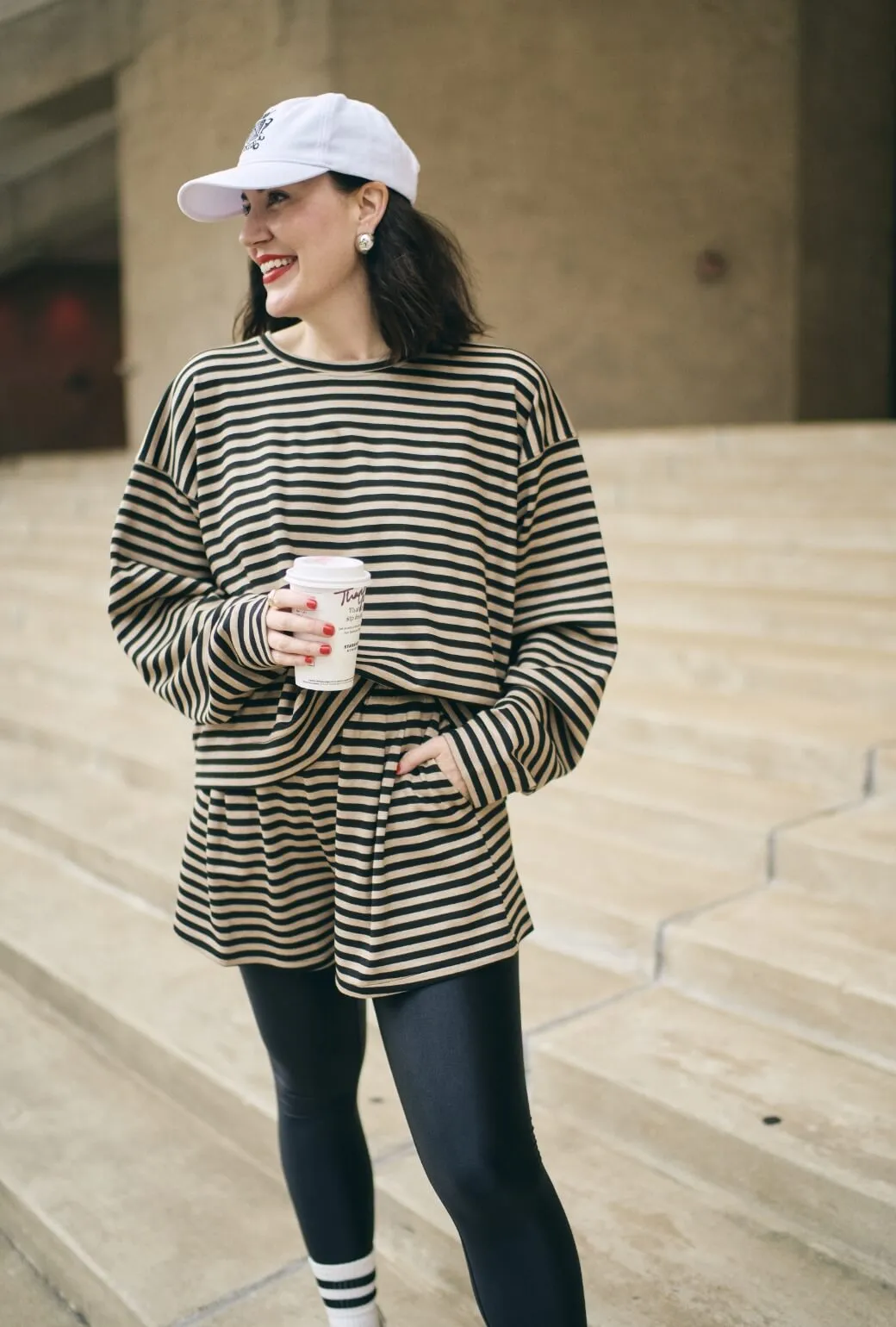 Sweat Resistant Ultra Soft SAMPLE. -Buru x Val Everyday Shorts - Taupe & Black Knit