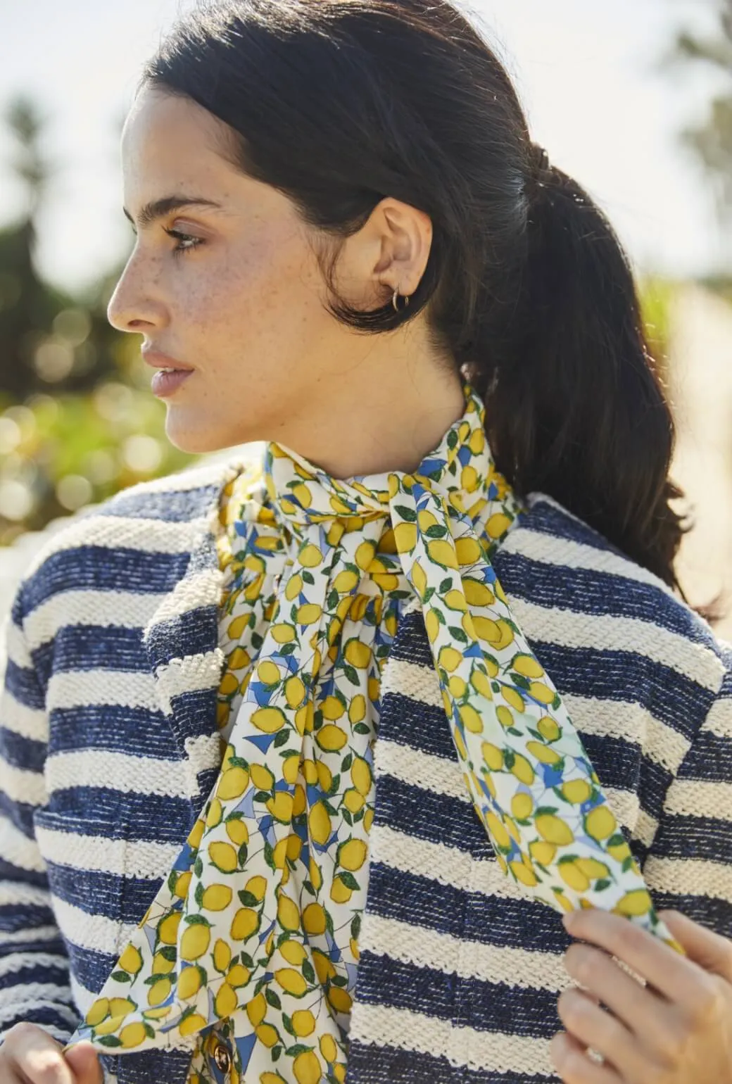 Cardigan Blazer - Navy Rope PFC Free Treatment Recycled Polyester