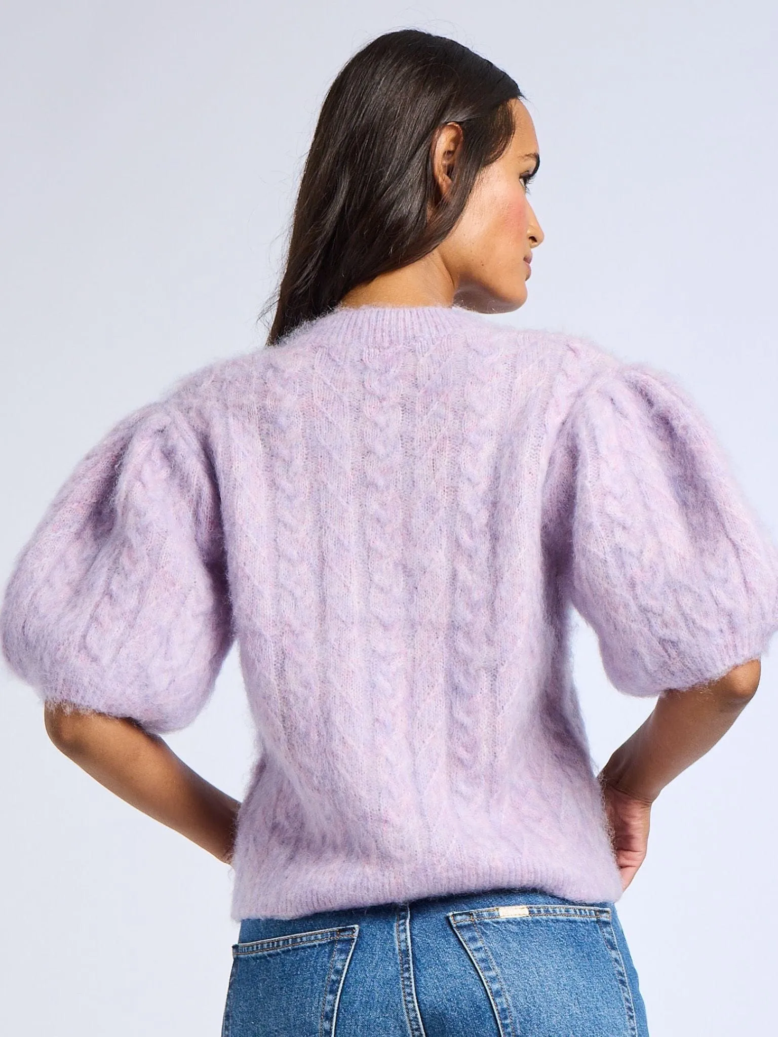 Light Fabric Isa Cardigan in Lilac