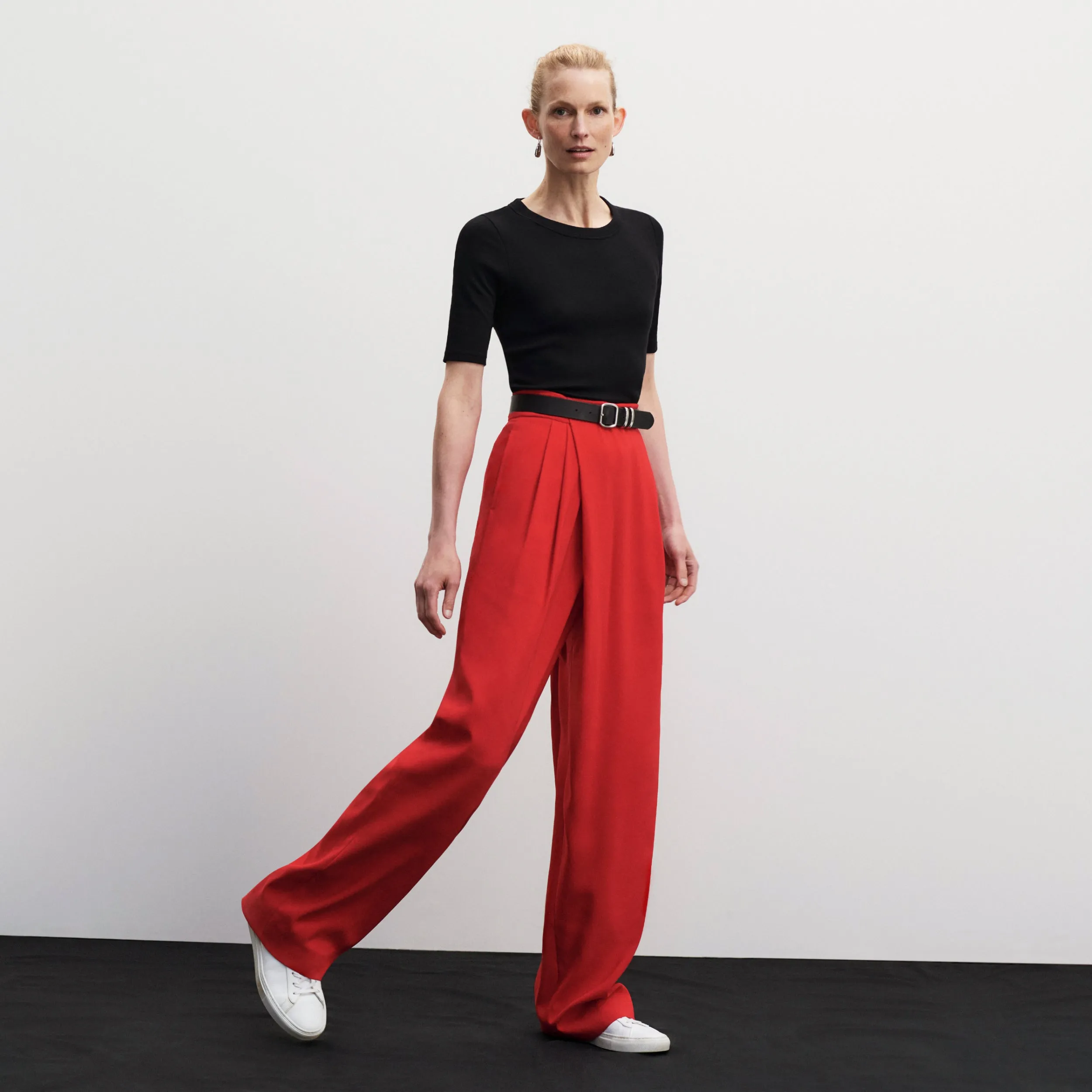 Conway Pant - Eco Sateen :: Maraschino Antimicrobial Finish