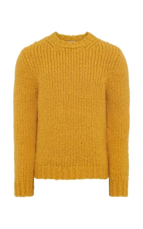 Lawrence Knit Sweater in Golden Birch Welfat Cashmere Home Casual Low Maintenance