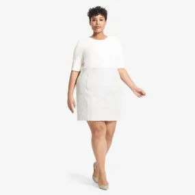 Crosby Skirt - Twill Ponte :: Light Heather Gray TaglessDesign HiddenPocket