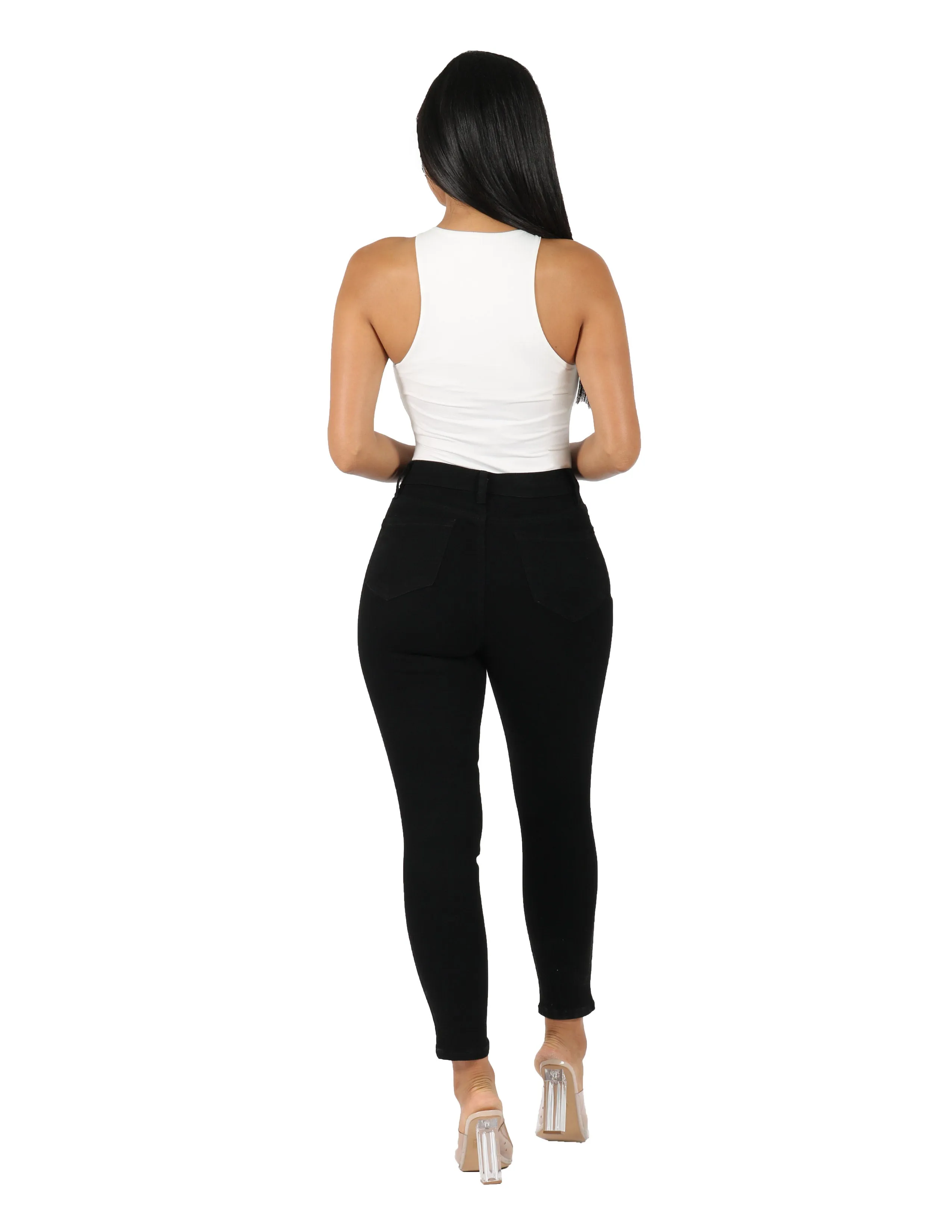 Curvy Skinny Ankle 5 PKT Pants Stay Flexible