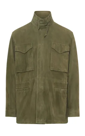 Polarized Sun Protection Functional Fit Darwin M64 Jacket in Olive Suede