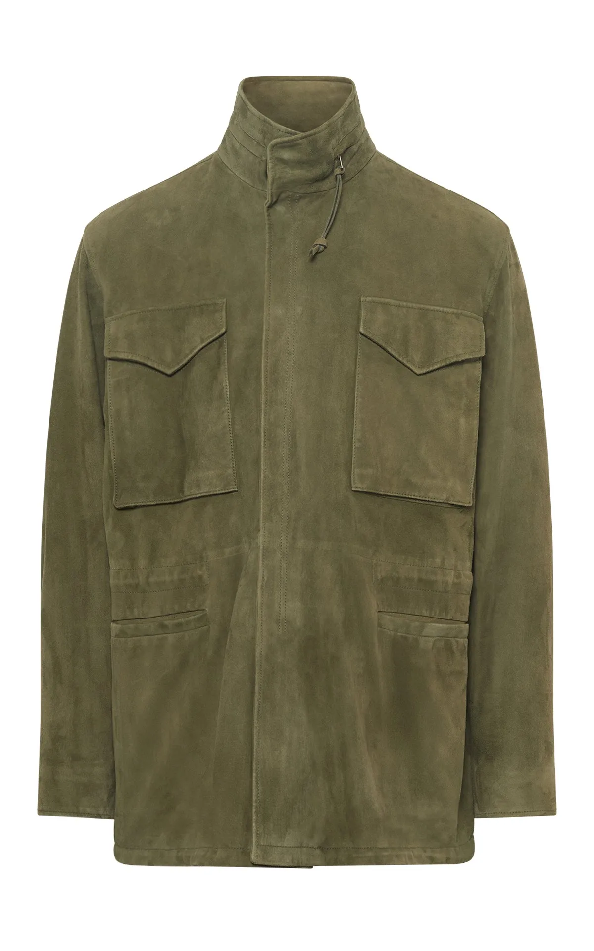 Polarized Sun Protection Functional Fit Darwin M64 Jacket in Olive Suede