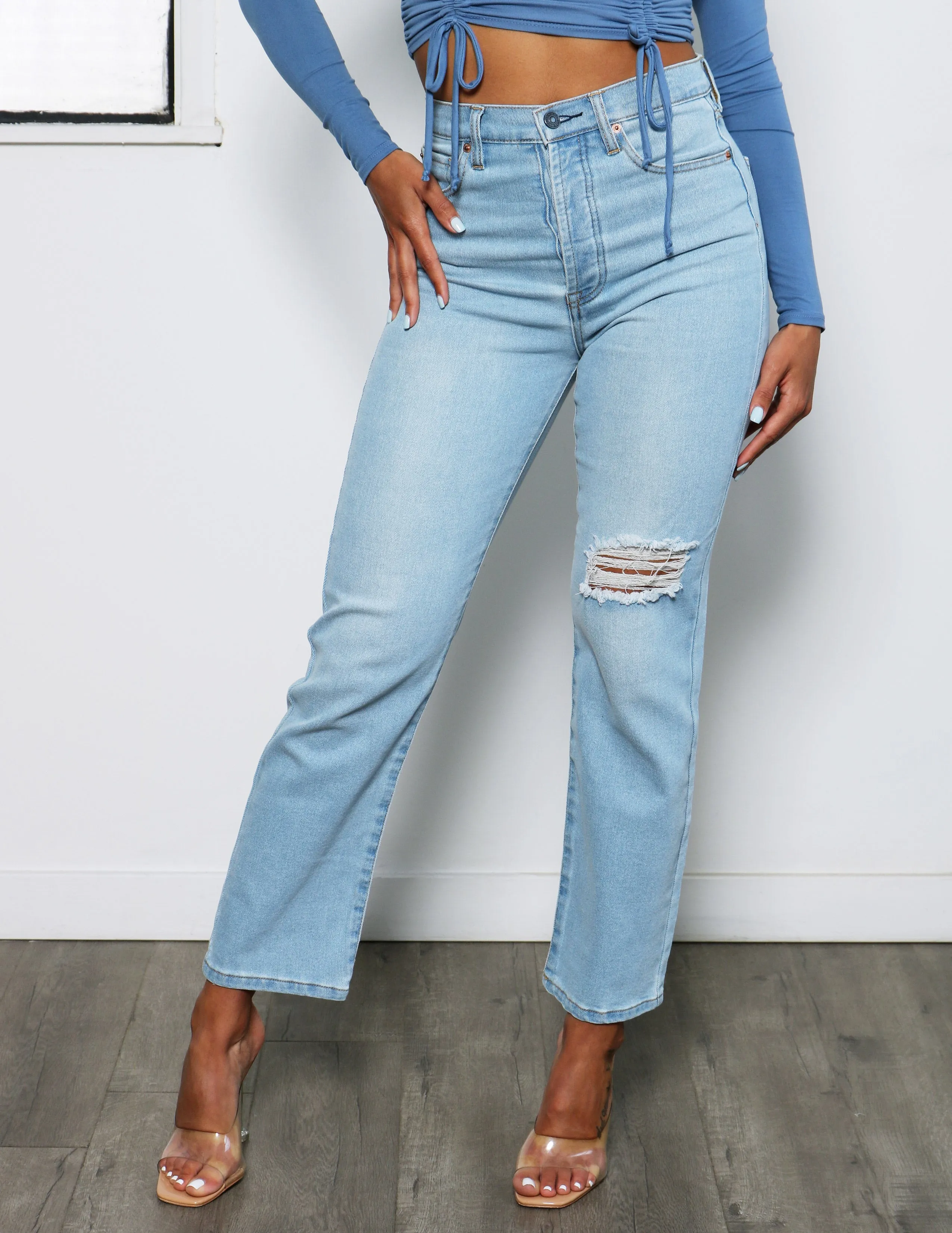 Winter Warmth Professional Wear Stella Pinch Waist Jeans