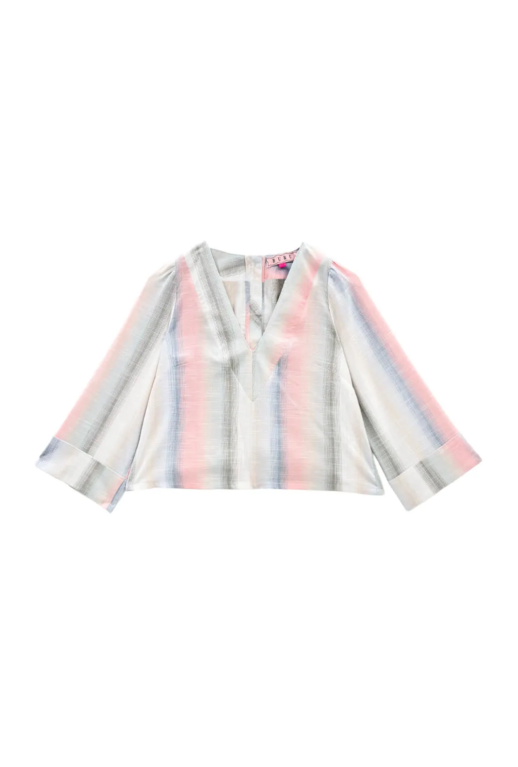 Deep V Mod Top - Lake Stripe Quick-Dry