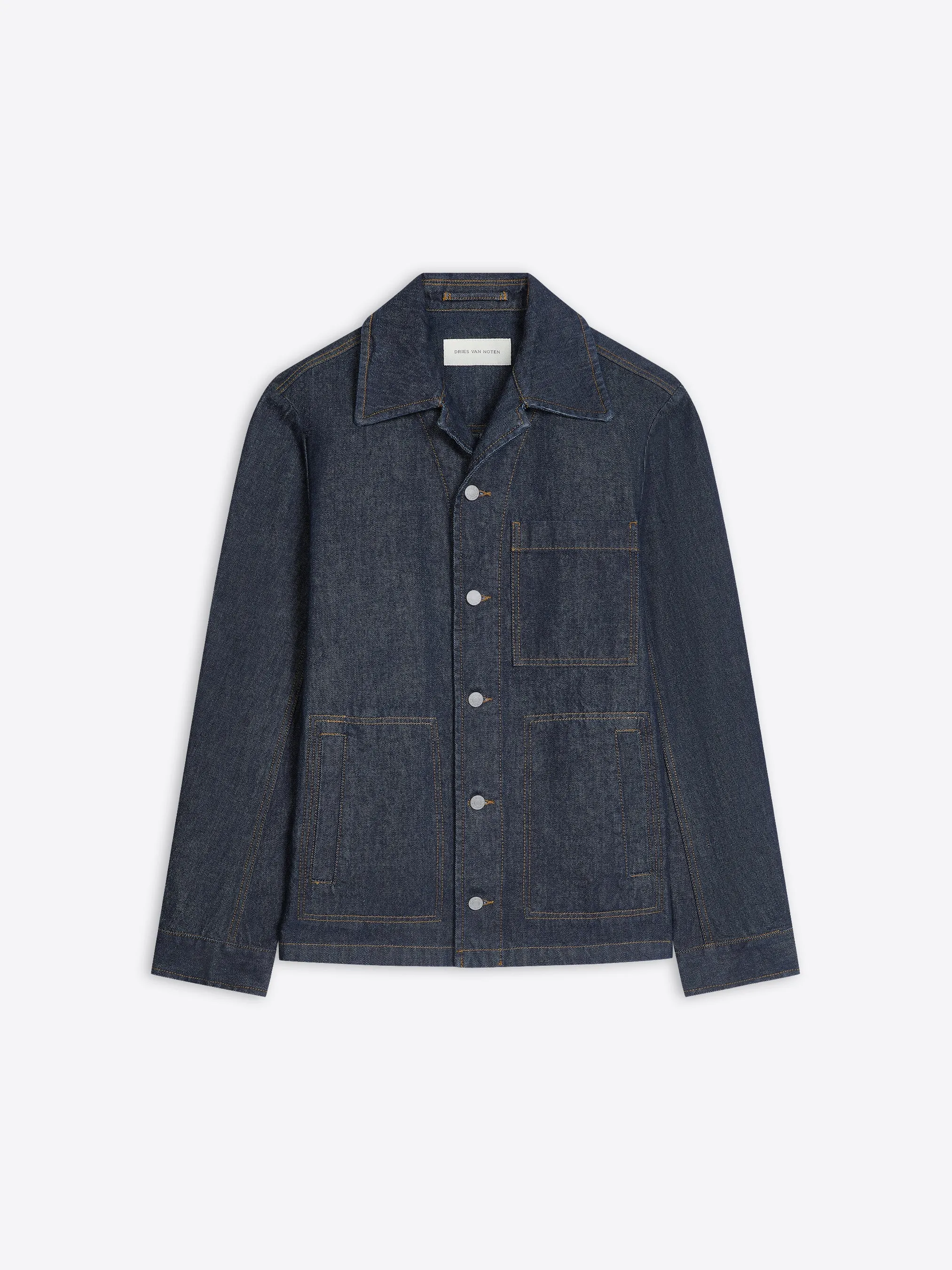 Denim shirt jacket Classic cut trousers