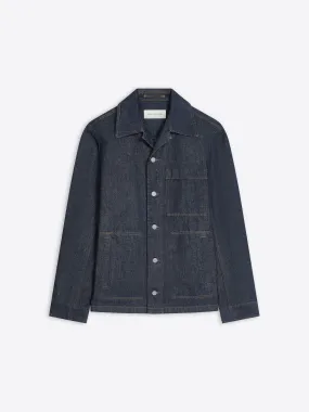 Relaxed but sharp attire Denim shirt jacket