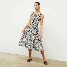 DiemMy Dress - Washable Silk :: Sketchbook Floral WrinkleResistantFinish