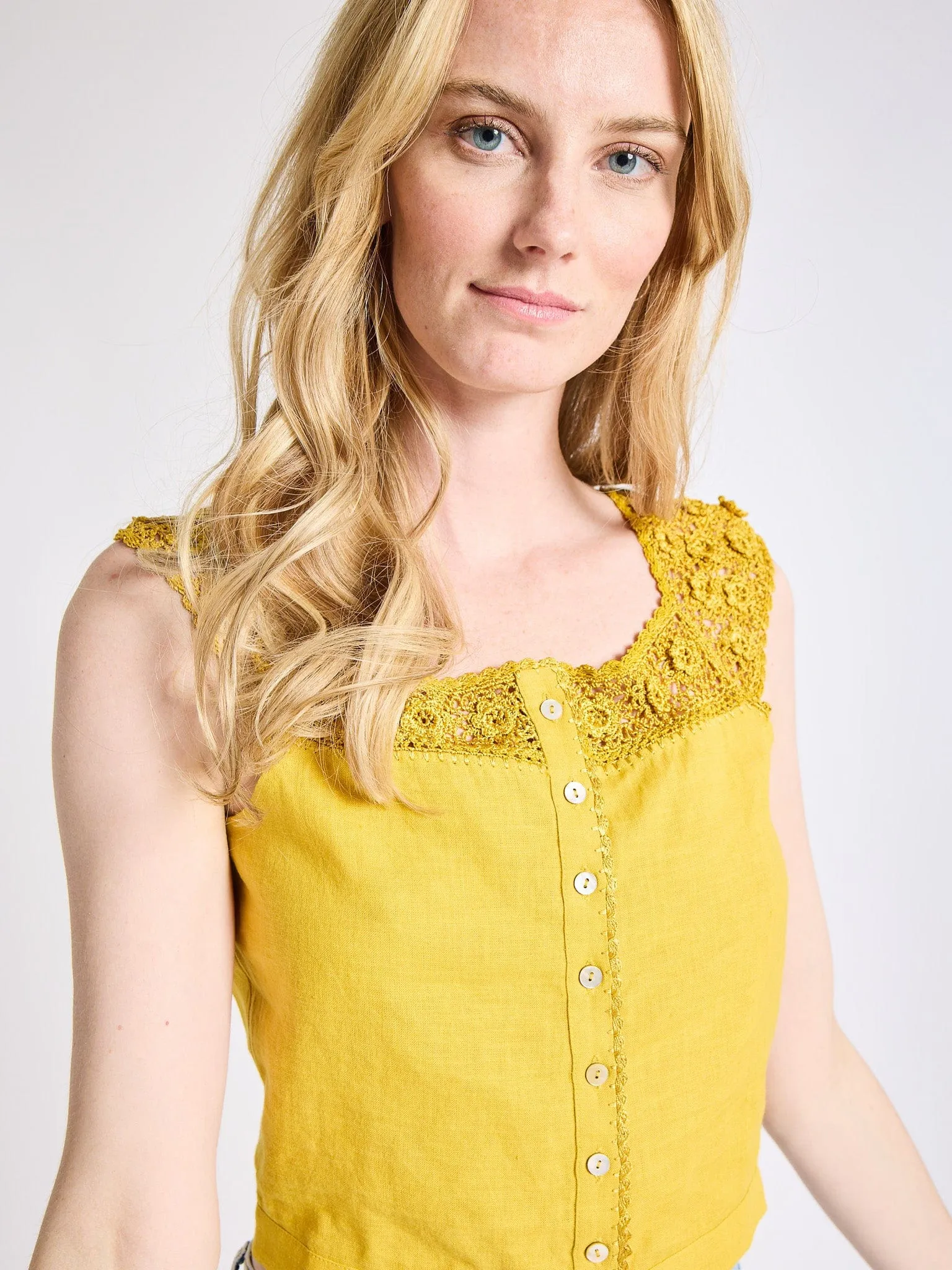 Tension Balanced Design NoTagLabel Catherine Top in Marigold