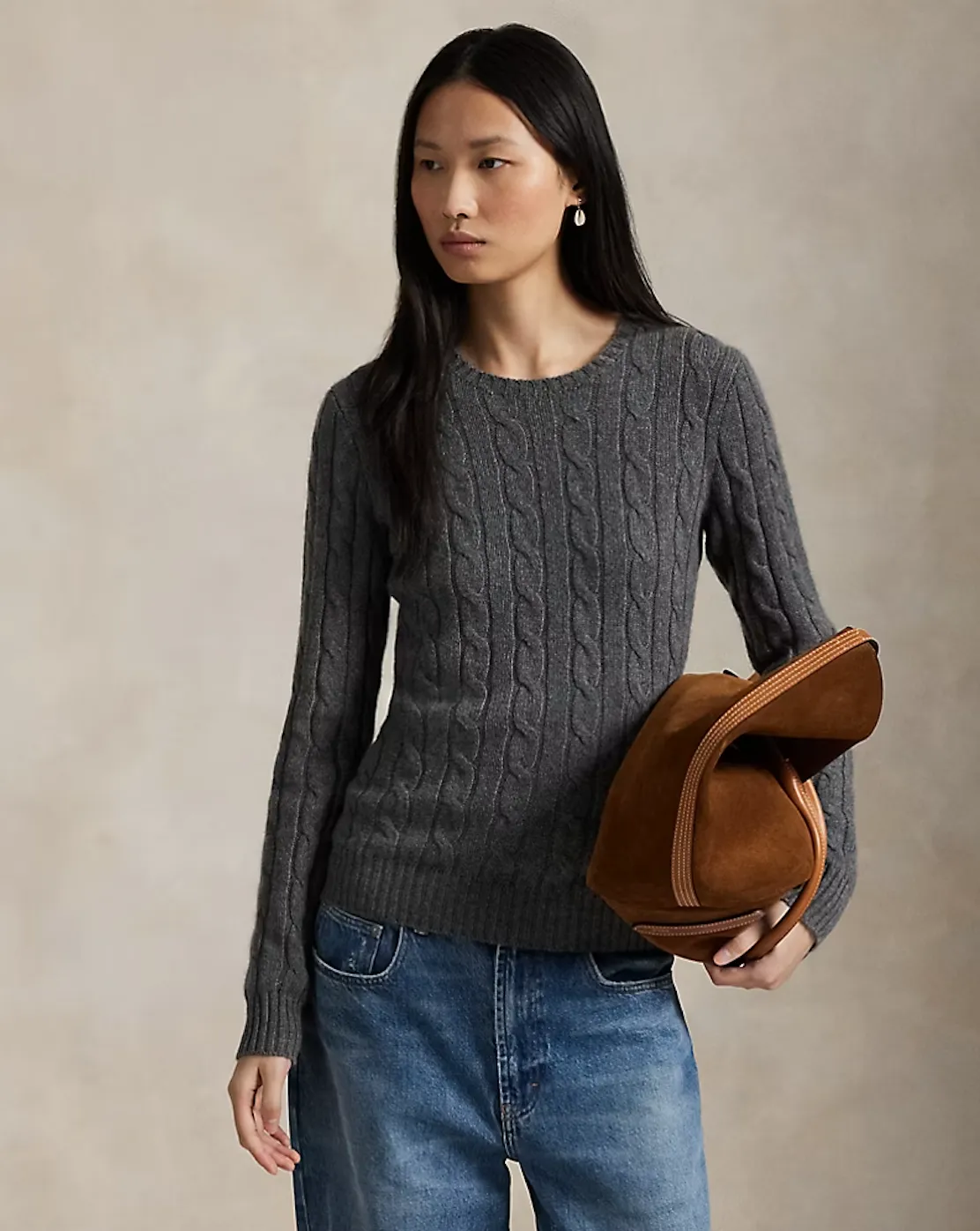 Lightweight Layering Option wrinkle free finish RALPH LAUREN JULIANNA CLASSIC SWEATER