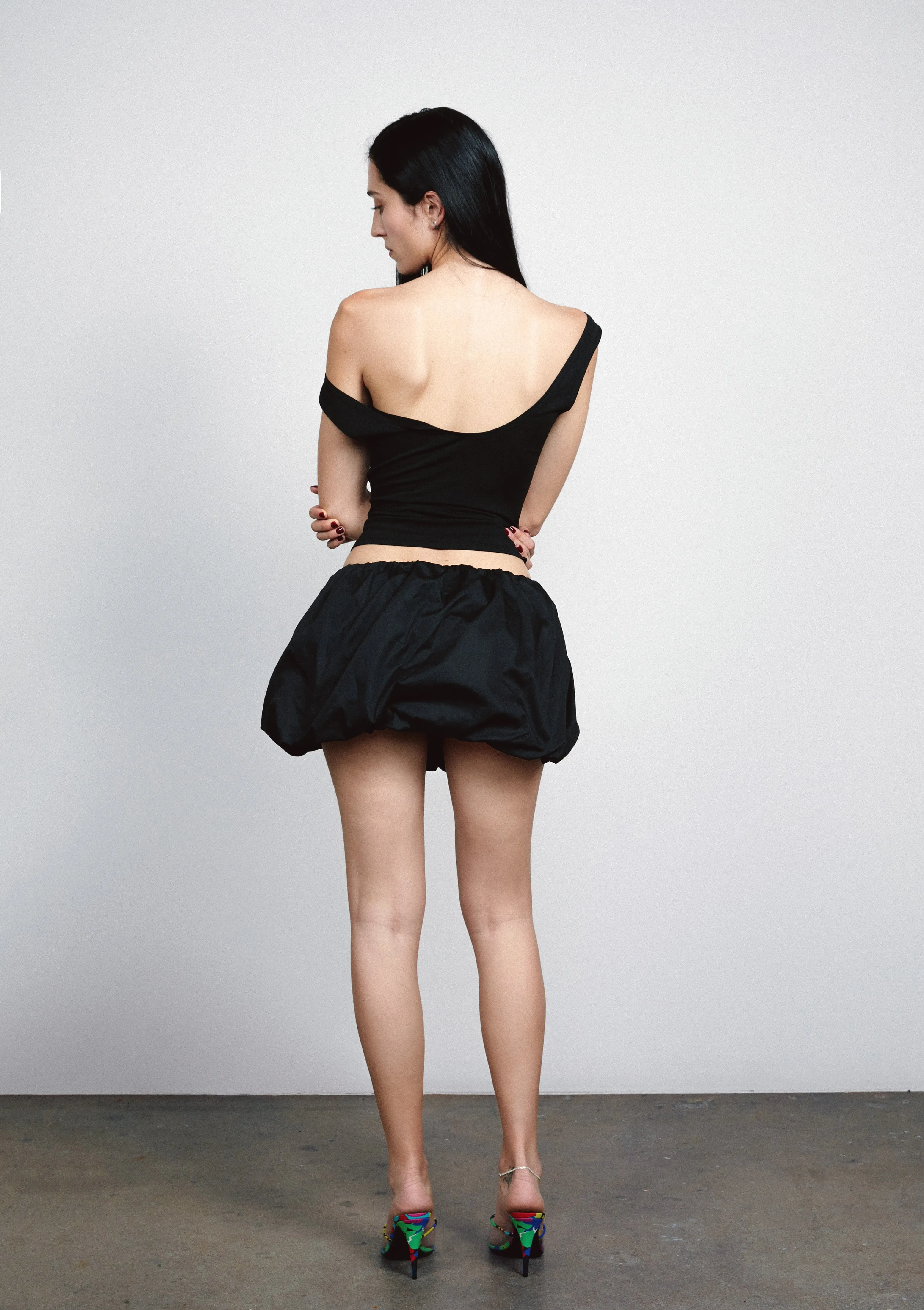 TwillWeave GRACE SKIRT - BLACK