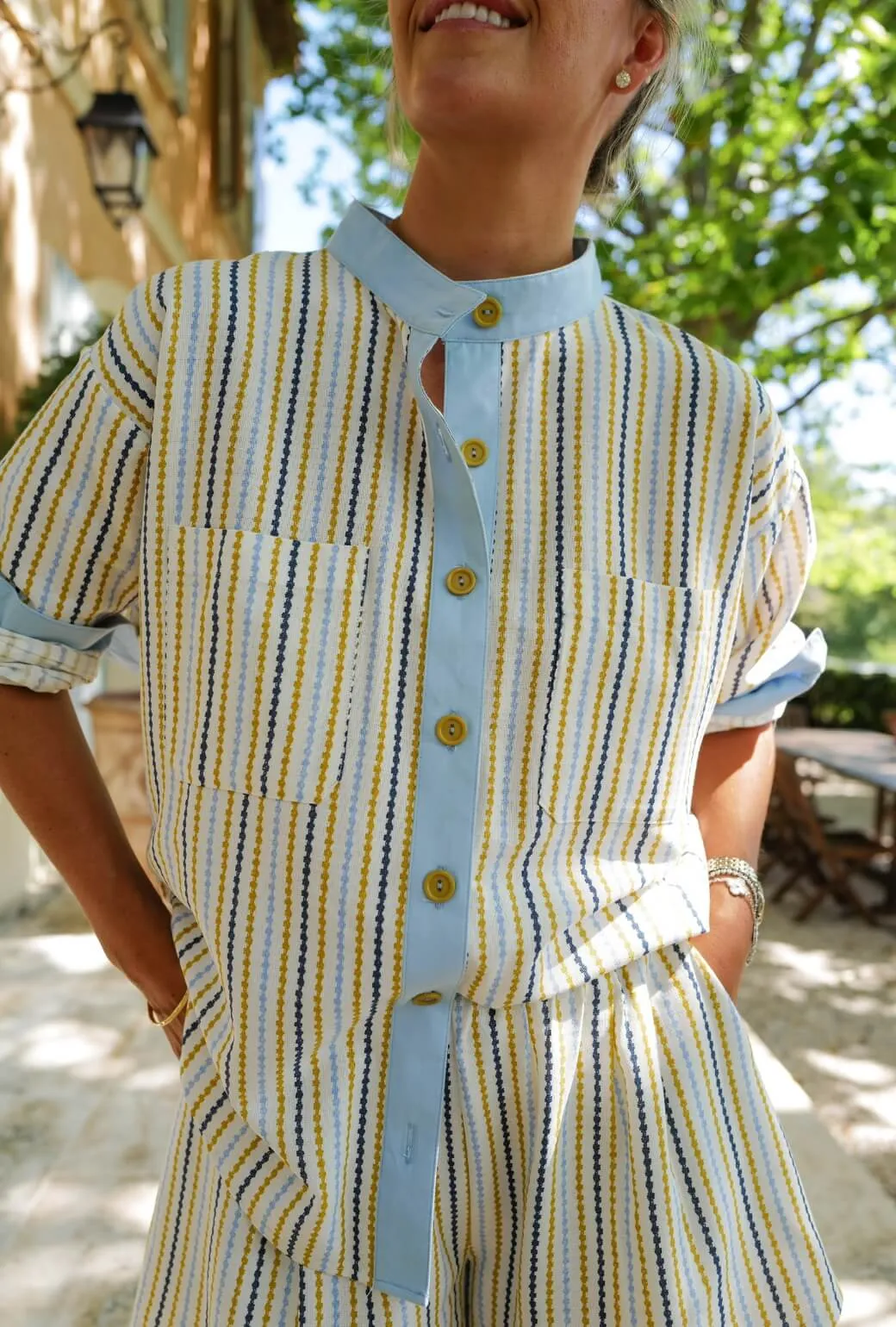 Daily Wear Buru x Megan Stokes Everyday Shorts - Popcorn Stripe